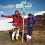 Hans Diem und Evelyn Gebhardt auf dem Gelben Weg des Via Alpina