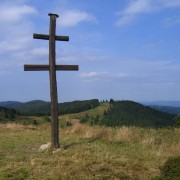 Gipfelkreuz des Velký Javornik (1.072 m)