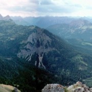Panorama vom Aggenstein (1985 m) in Richtung Süden